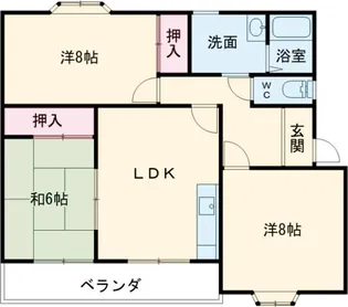 サンリッチ石榑I【2階】の間取り