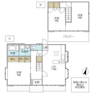 茨城県ひたちなか市外野1【一戸建】の間取り