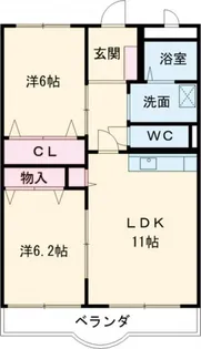 コスモスYK21【2階】の間取り