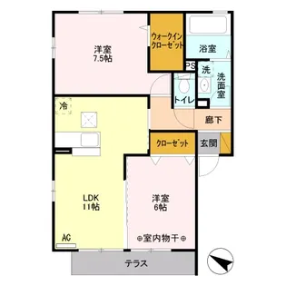 ステラ/ソレイユ ステラ【1階】の間取り