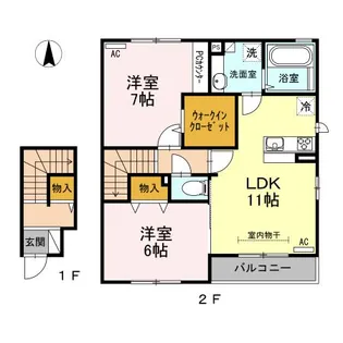 和 弐【2階】の間取り