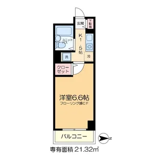 アクシルコート新小岩【4階】の間取り