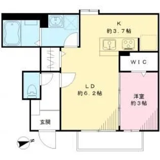 ハルメゾン【1階】の間取り