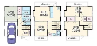 埼玉県さいたま市南区南浦和2【一戸建】の間取り