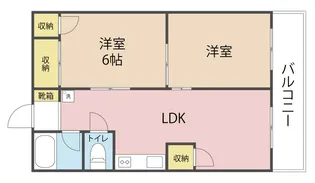 ユナイテッド新貝【2階】の間取り