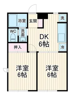 ディアコート開成A棟【2階】の間取り