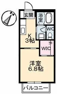 クレスト五月ケ丘【1階】の間取り