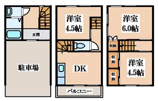 大阪府門真市深田町【一戸建】の間取り