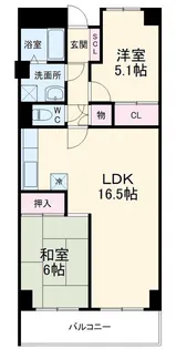 パークエイト戸田【4階】の間取り