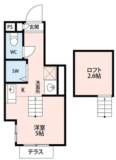 イルヴィアーレ天王坂ノース【1階】の間取り