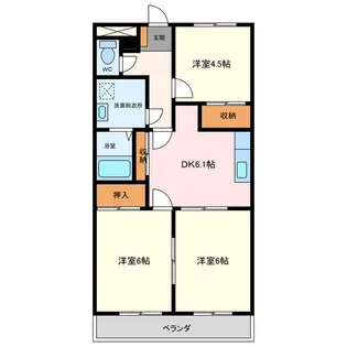 プリマヴェーラKM【2階】の間取り