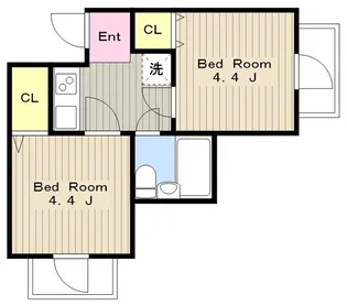 アスタック弐番館【1階】の間取り