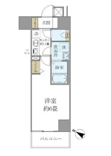 シエル白山B館【8階】の間取り