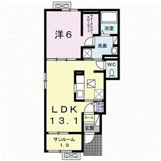 新潟県村上市坂町【アパート】の間取り