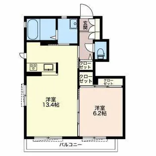 ソルレガーロ B棟【1階】の間取り