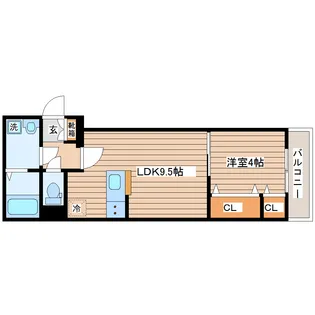 センテンス長町【1階】の間取り