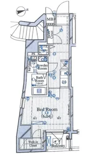 ル・リオン牛込柳町【7階】の間取り