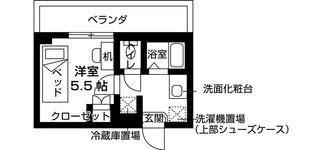 ロータス西千葉【5階】の間取り