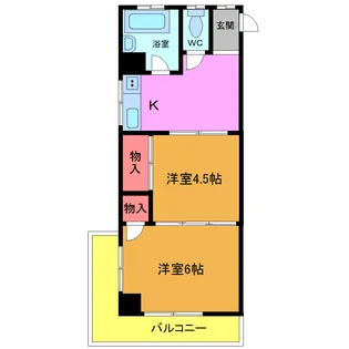 第1石井ビル【3階】の間取り