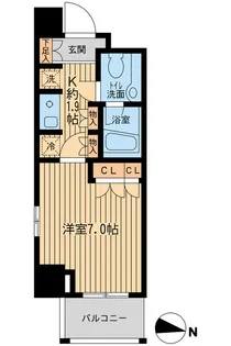 東京都江東区塩浜2【マンション】の間取り