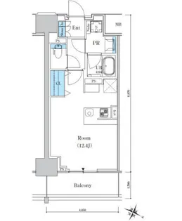 新潟県新潟市中央区東万代町【マンション】の間取り