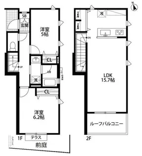 東京都目黒区目黒本町5【一戸建】の間取り