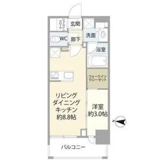 グローベル浦和常盤ザ・パークス【7階】の間取り