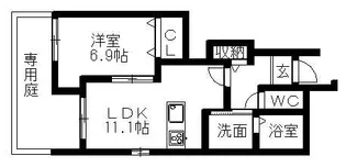 クロスロード【1階】の間取り