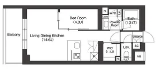 Ruhe(ル―ウェ)東大泉【4階】の間取り