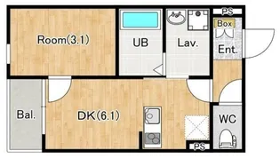 オードビー幕張本郷【2階】の間取り