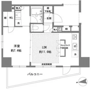 東京都八王子市横山町【マンション】の間取り