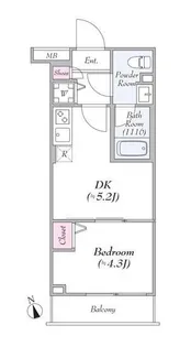 GENOVIA墨田八広skygarden【4階】の間取り