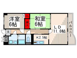 コンフォートMS【9階】の間取り