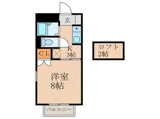 グランヴェール中央【1階】の間取り