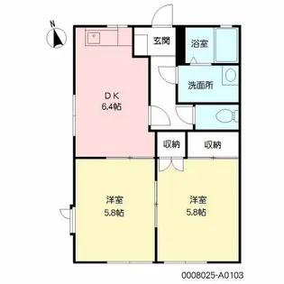 ファミール舞【1階】の間取り