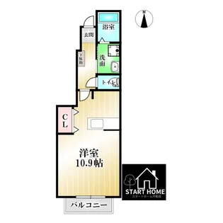 ラッフィナート【1階】の間取り