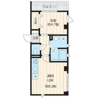 メゾンパルク【2階】の間取り