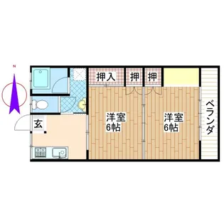 ガーデンTM【2階】の間取り