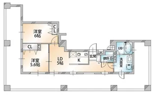 マルメゾン浅草橋【5階】の間取り