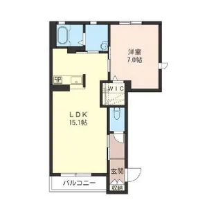 アルブル三橋【1階】の間取り