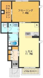 メゾン・フォンテIII【1階】の間取り