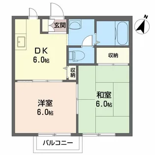 コモンシティYS A【2階】の間取り