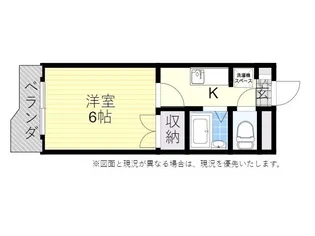 インテリジェントコーポNo.2B【2階】の間取り