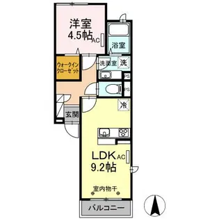 D room目黒本町(ディールームメグロホンチョウ)【3階】の間取り