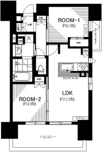 シティハウス蕨ステーションコート【11階】の間取り