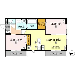 エムフルージュ【2階】の間取り