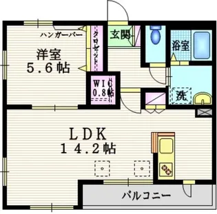ラスール【1階】の間取り