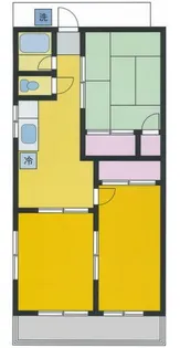 西牧ビル【2階】の間取り