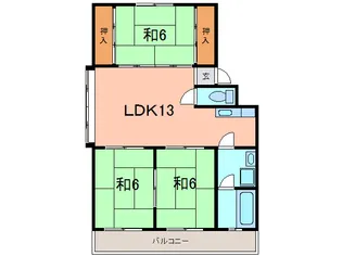 百石マンション2号館【3階】の間取り