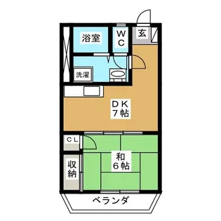 マンション富紀【4階】の間取り